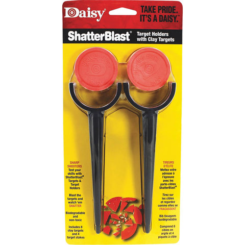 Daisy Shatterblast Clay Targets with Target Stakes