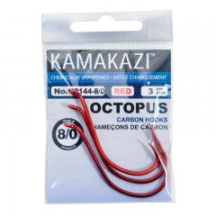Kamakazi Red Octopus Hooks