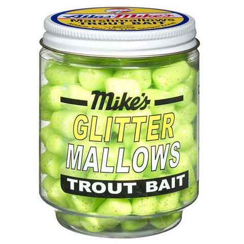 Mike’s Glitter Glo Mallows – Chartreuse/Cheese