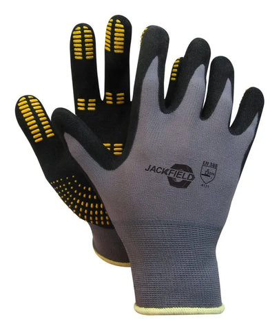Jackfields Nitrile Gloves with LG PVC Stripes