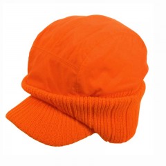 Orange Cap with Earmuffs