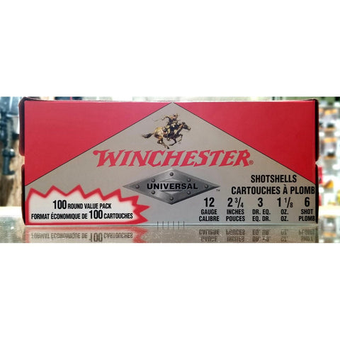 Winchester Universal Ammunition 12Ga 6shot 100rnd
