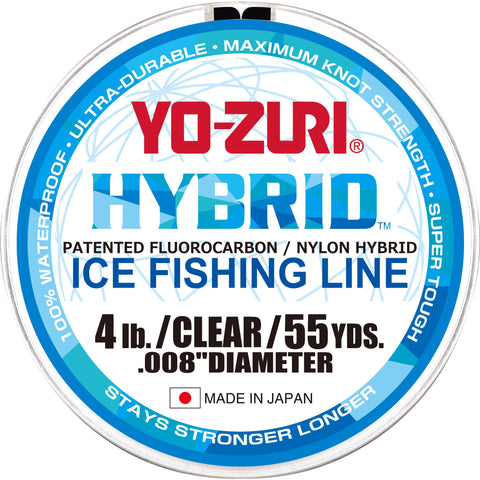 Yo-Zuri Hybrid Ice Fishing Line Clear 55 Yards