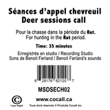 Call Session Card – White-tailed Deer, RUT Period