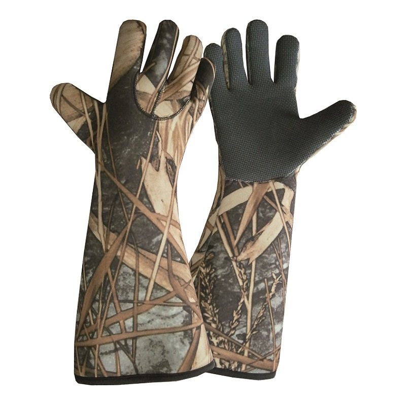 Green Trail Neoprene Camouflage Gloves 17″ – W32 – Techniques