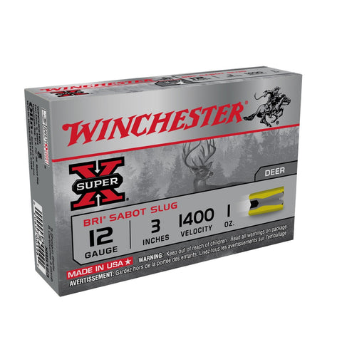 Winchester 12 GAUGE 3" 1OZ BRI HOOD SLUG
