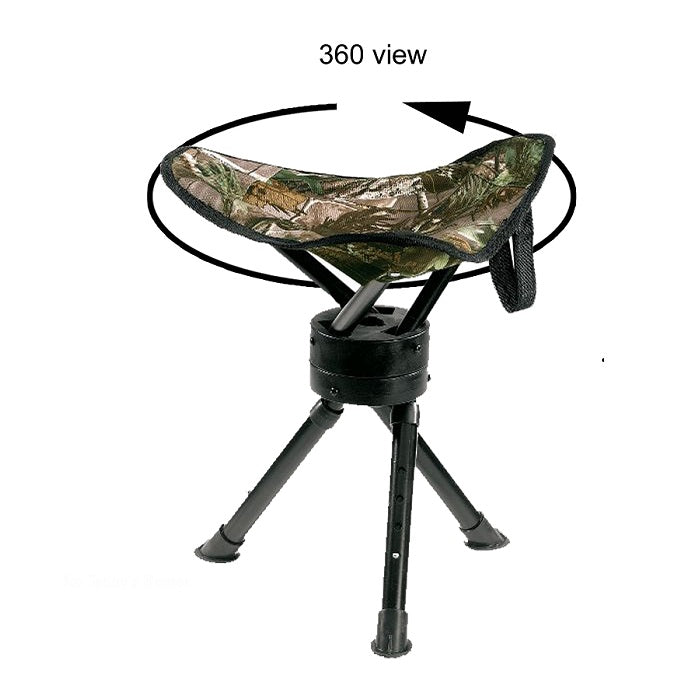 Allen Company Swivel Tripod Stool - Realtree Edge Camo Hunting Seat For Blinds