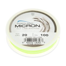 Micron Fly Line Backing Hi-Vis Yellow 100yds-20lbs