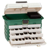 4 Drawer Tackle Box - Metallic Green/Silver