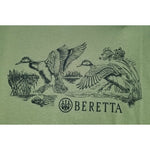 T-shirt Canards gravés de Beretta -Vert Sauge