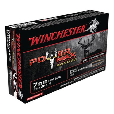 Power Max 7mm Rem Mag 150 Gr Bonded HP Box of 20