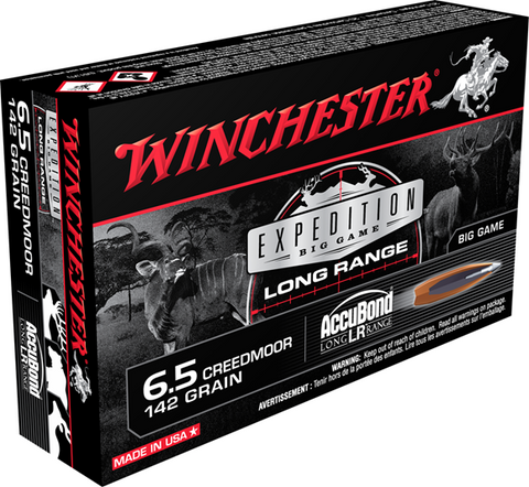 winchester 6.5 Creedmoor Accubond Expedition LR XP, Polymer Tipped 142 Grain