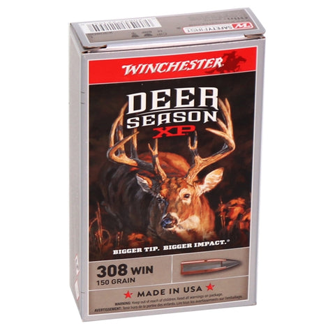 winchester Deer Season XP 308 Win. 150 Grain Extreme Point Pointe en polymère