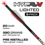 KILLER INSTINCT CARREAUX D'ARBALÈTE HYPR-V™ ILLUMINÉS 20" (paquet de 3) 4064-3