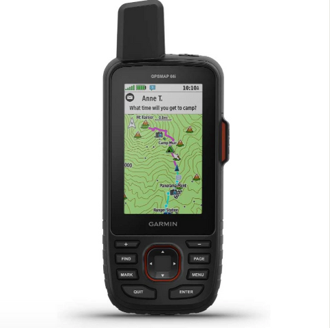 GARMIN GPSMAP 66i, communicateur GPS portable et satellite