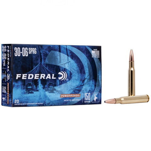 3006A : FEDERAL 30-06 SPRINGFIELD 150GR POWER-SHOK SP