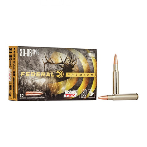 P3006AE : FEDERAL PREM 30-06 SPRINGFIELD 180GR BARNES TSX