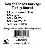 COCALL Carte de sons de dindon sauvage