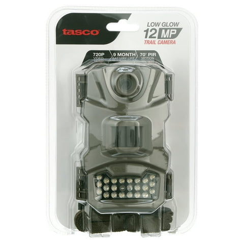 Caméra de surveillance Tasco 12 MP avec flash infrarouge à faible luminosité, vidéo 720p, capteur de mouvement PIR, beige, 119274CW