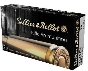 S & B c.243 WIN. 100gr. SP sellier & bellot rifle ammunition