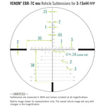 LUNETTE DE FUSIL VENOM 3-15X44 FFP EBR-7C MOA