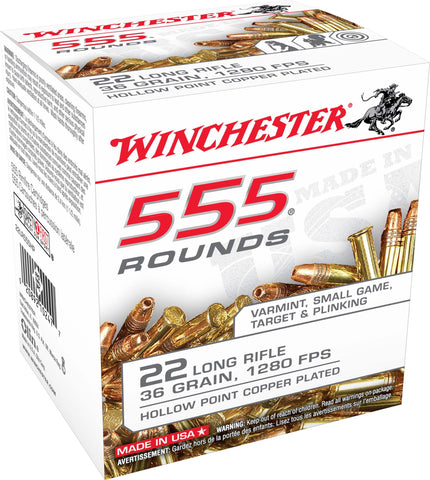 WINCHESTER 555 Munition calibre .22, 36 grains, carabine longue