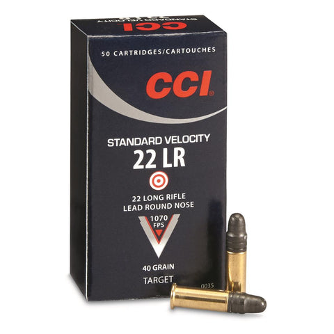 CCI 22LR Standard Velocity Rimfire 1070FPS