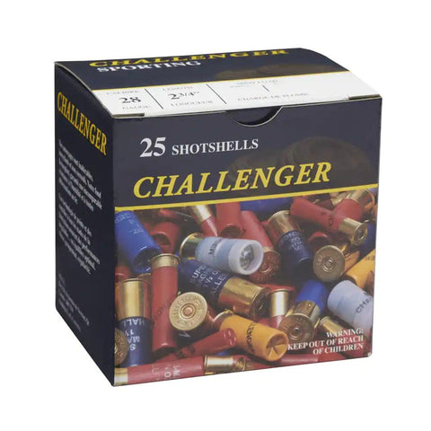 Challenger Game & Sporting 28ga 2-3/4" High Brass #4 Lead 3/4oz