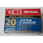 BarnauL Rifle Ammo - 223 Rem (5.56x45mm), 62Gr, SP