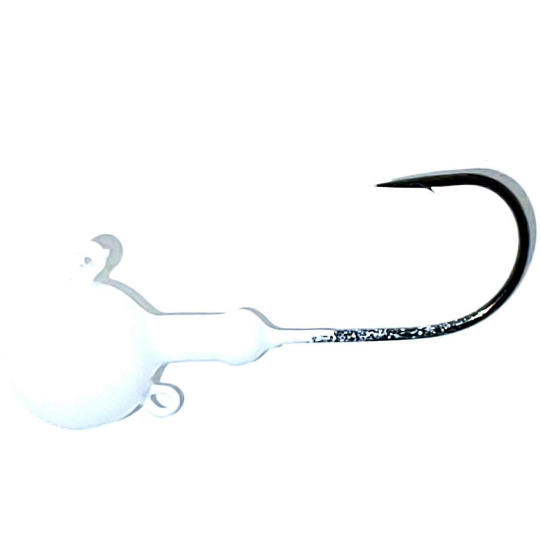 ELBFANG Lot de têtes plombées taille 3/0 | 12 g | 14 g | 18 g | 21 g I 20 hameçons I Jighead pour poisson en caoutchouc sandre I Leurres en