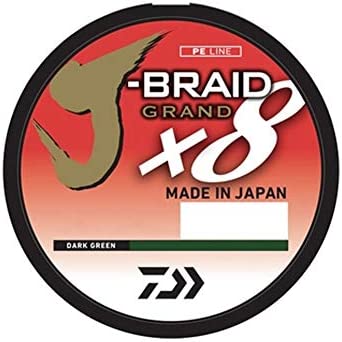 J-BRAID X8 GRAND LIGNE TRESSÉE -Vert foncé