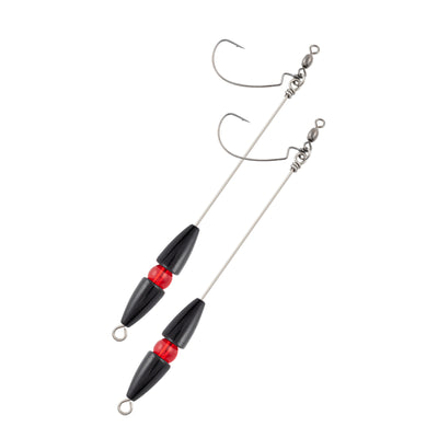 14 Teasers De Pêche Noirs - Leurre Poisson Tautog - Hameçons 4/0 - Nylon - Fly-Terry