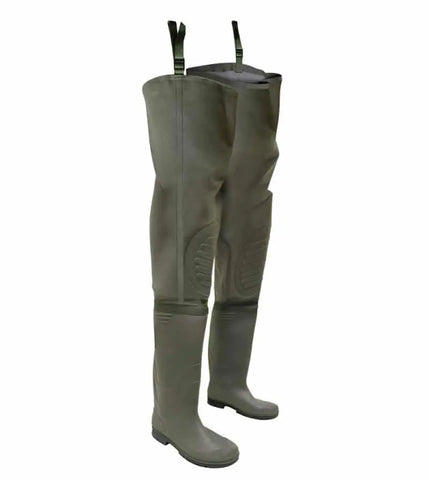 PVC/POLYESTER THIGH BOOTS WITH PVC/NITRILE BASE