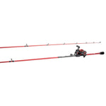 Matzuo Combo Baitcast série rouge, 6'8 IM7 blanc, 4+1 roulement à billes