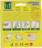 'TravelJohn' disposable urinals for men, women and children 