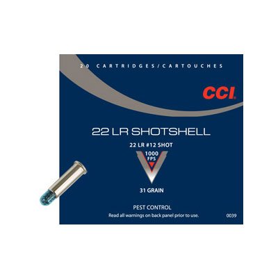 CCI Shotshell 22LR #12 Shot 31gr
