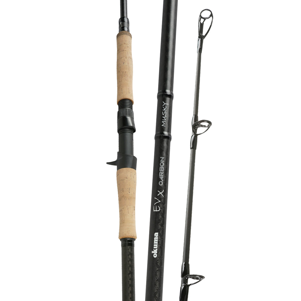 okuma evx musky telescopic fishing rod Okuma Casting EVX Musky Baitcasting Rod – Techniques Chasse et Pêche