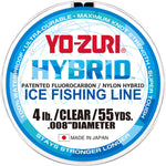 Yo-Zuri hybride ligne de pêche sur glace Clear 55 Yards