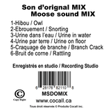 Carte de sons d’orignal mix
