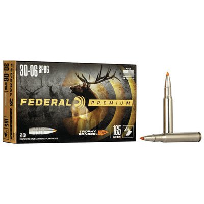 P3006TT2 : FEDERAL PREM 30-06 SPRINGFIELD 165GR TROPHY BONDED TIP