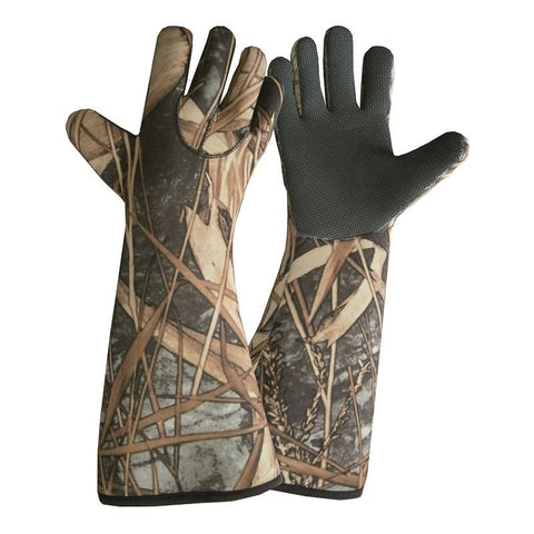 Green Trail Neoprene Camouflage Gloves 17″ – W32