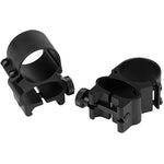 Anneaux de lunette de visée transparents 1" amovibles à montage supérieur (noir)