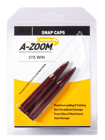 A-Zoom 12224 Fusil Snap Caps 270 Win 2 Pkg.