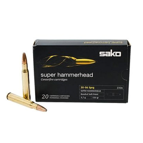 Munitions Sako 30-06 Super Hammerhead 150 Gr. – 20 Balles