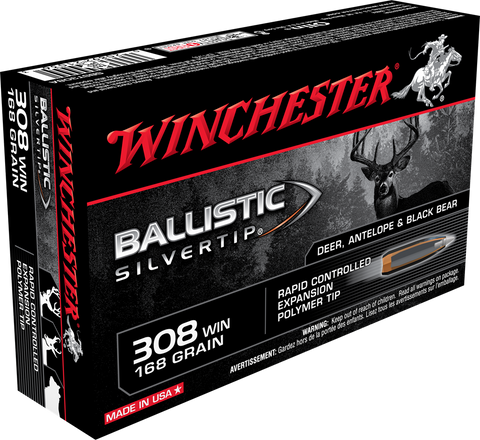 Winchester Ballistic Silvertip .308 WIN - 168 gr - 20/Box