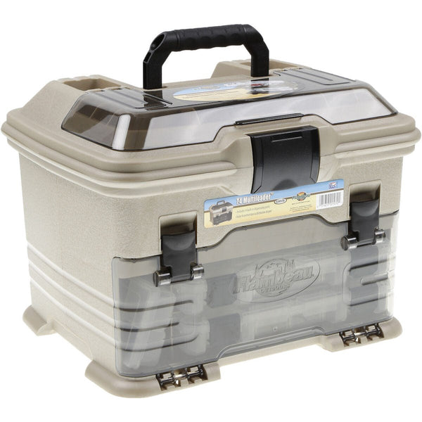Flambeau Adjustable Compartment Box, 15 W x 14 L x 3-1/2 H, Translucent
