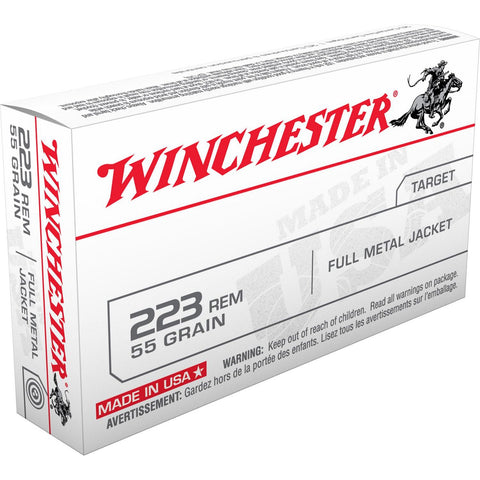 Winchester USA 223 Remington 55gr ammunition