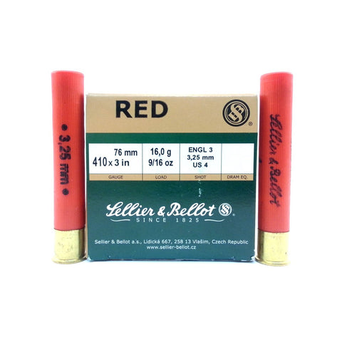 Sellier &amp; Bellot 410 Gauge Shotshells 3 inch 9-16 oz #4